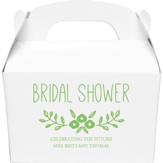 Bridal Shower Swag Gable Favor Boxes